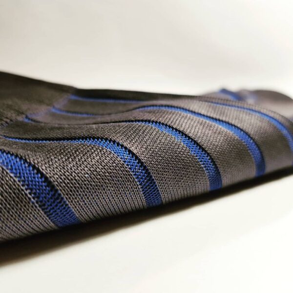 gray Royal Blue Shadow striped Cotton Socks