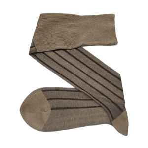 Beige Brown Shadow Socks
