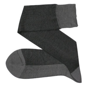 Viccel Gray Black Diagonal cotton socks