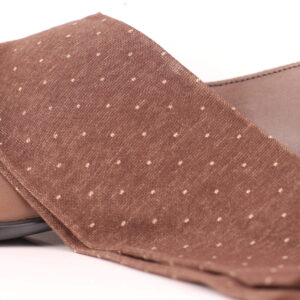 BROWN BEIGE PIN DOTS SOCKS