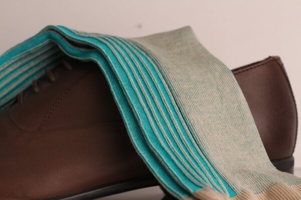 NEW ! MUSHROOM SHADOW STRIPED COTTON SOCKS - Image 4