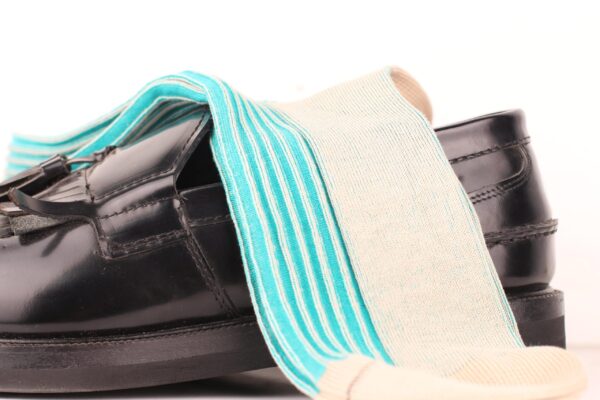 NEW ! MUSHROOM SHADOW STRIPED COTTON SOCKS - Image 2