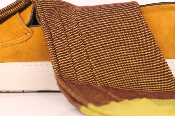 LIME STRIPED COTTON OVER THE CALF SOCKS - Image 3