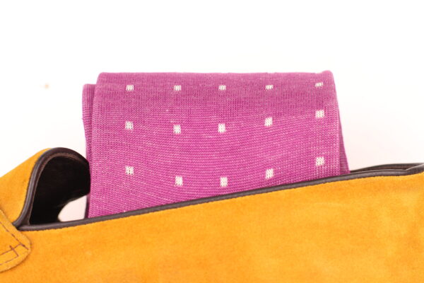 PURPLE COTTON OVER THE CALF SOCKS - Image 2
