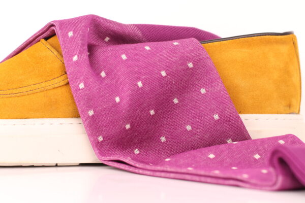 PURPLE COTTON OVER THE CALF SOCKS - Image 5