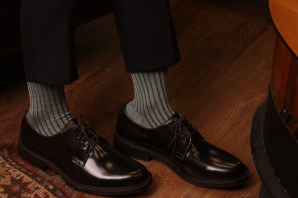 Mens Socks - Shadow Striped Socks - Gift For Dad - Gift for Husband - Mid Calf Socks - Mint Socks - Over The Calf Socks -  1 Pack - Image 7