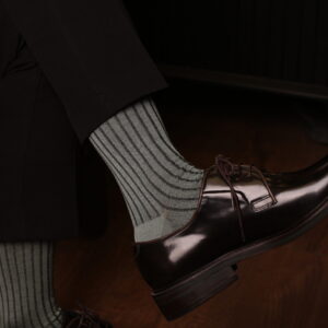 Mens Socks - Shadow Striped Socks - Gift For Dad - Gift for Husband - Mid Calf Socks - Mint Socks - Over The Calf Socks -  1 Pack
