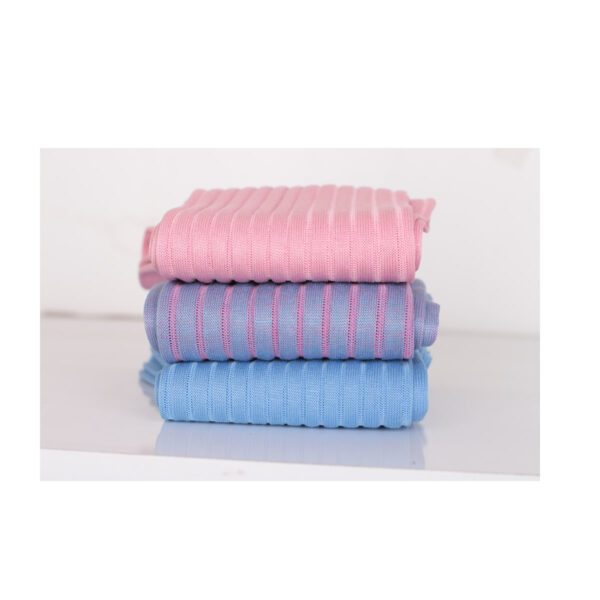 SKY BLUE LIGHT PINK OVER THE CALF SHADOW STRIPE - Image 10