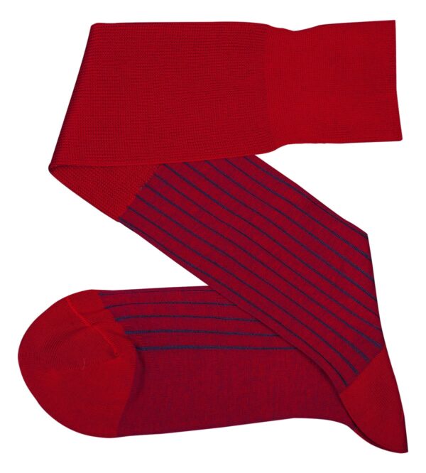 Mens Socks - Shadow Striped Socks - Gift For Dad - Gift for Husband - Mid Calf Socks - Red Socks - Over The Calf Socks -  1 Pack - Image 5