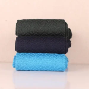 herringbone dress socks for men cotton textured socks